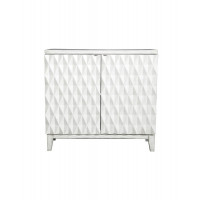 Coaster Furniture 953340 Accent Cabinet with Carved Door Antique White
